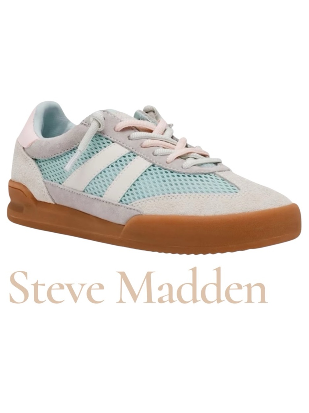 Steve Madden Verdict Mesh Sneaker Turquoise Multi Sneaker - Women’s 10 NEW NIB